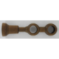 Tringle support double 215mm D.28cm teinte chêne
