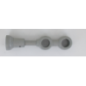 Tringle support double 215mm D.28cm gris