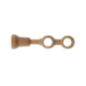 Tringle support double 215mm D.28cm naturel vernis