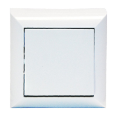 Interrupteur double va-et-vient IP54 Aquatop noir