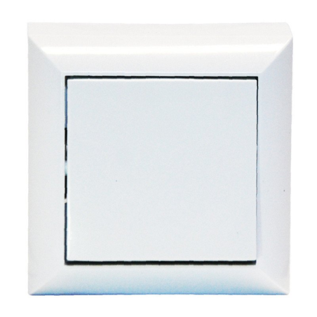 Interrupteur double va-et-vient IP54 Aquatop noir
