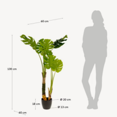 Plante artificielle monstera 130cm en pot