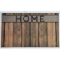 Tapis caoutchouc 45x75cm effet bois marron HOME