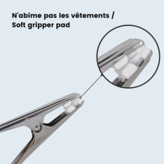 Pince à linge inox gm x10