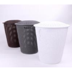 Panier à linge plastic 55L gris ou blanc