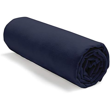 Drap housse 140x190cm ciel d'orage 57 fils