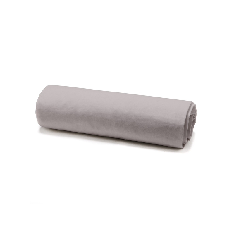 Drap housse 140x190cm mastic 57 fils