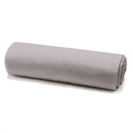 Drap housse 140x190cm mastic 57 fils