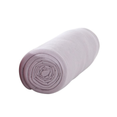 Drap housse 160x200cm poudre de lila 57 fils