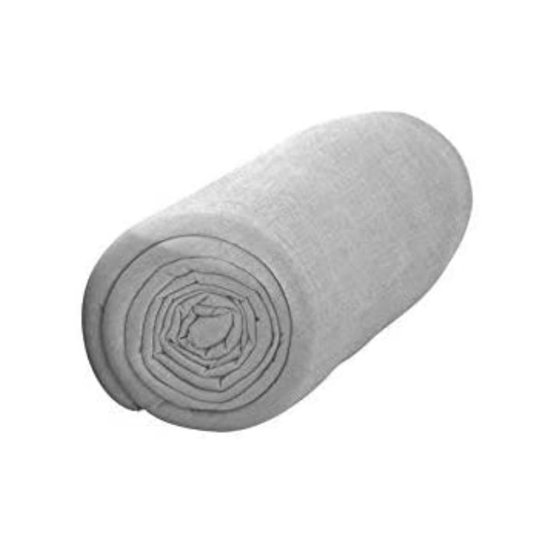 Drap housse 160x200cm zinc 57 fils