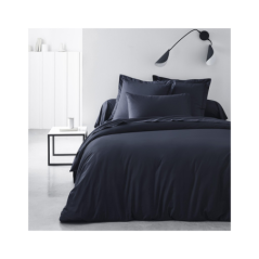 Drap housse 160x200+30cm navy 57 fils