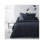 Drap housse 160x200+30cm navy 57 fils