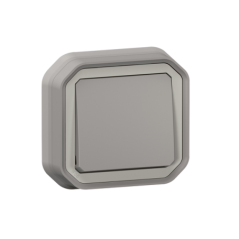Interrupteur va-et-vient IP55 Plexo a encastrer gris