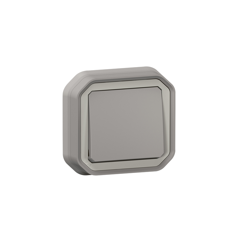 Interrupteur va-et-vient IP55 Plexo a encastrer gris