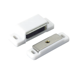 Loqueteau magnetique plastique blanc 4kg x2
