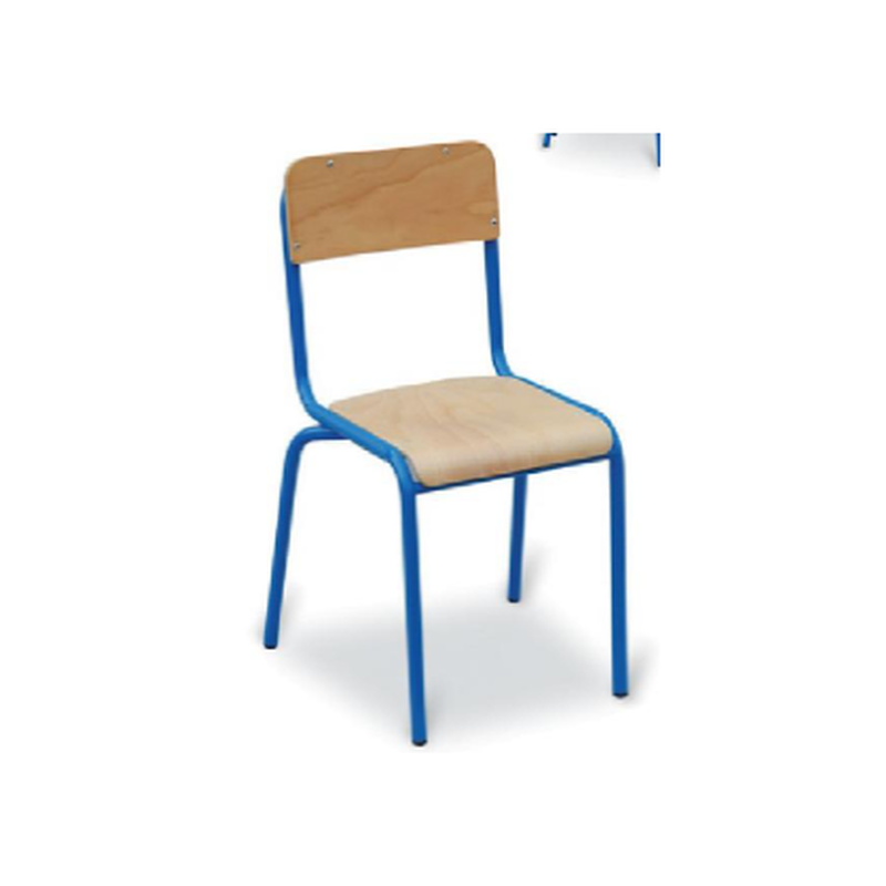 Chaise en bois d'ecole