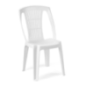 Chaise plastique stella sans accoudoir blanc