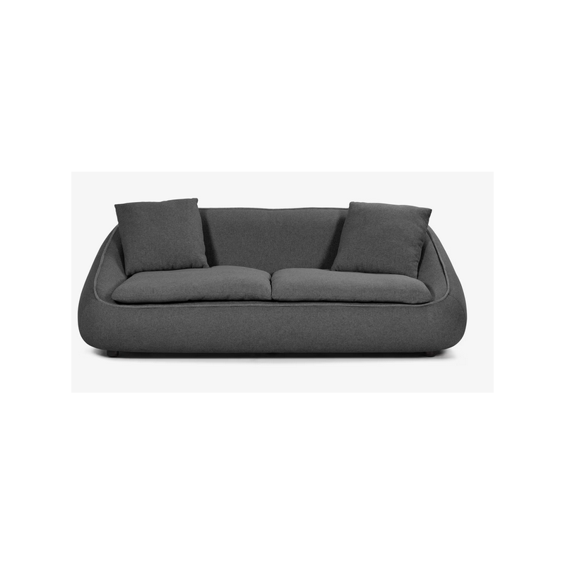Canapé safira 3 places gris foncé 220x100x75cm