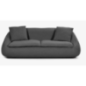 Canapé safira 3 places gris foncé 220x100x75cm