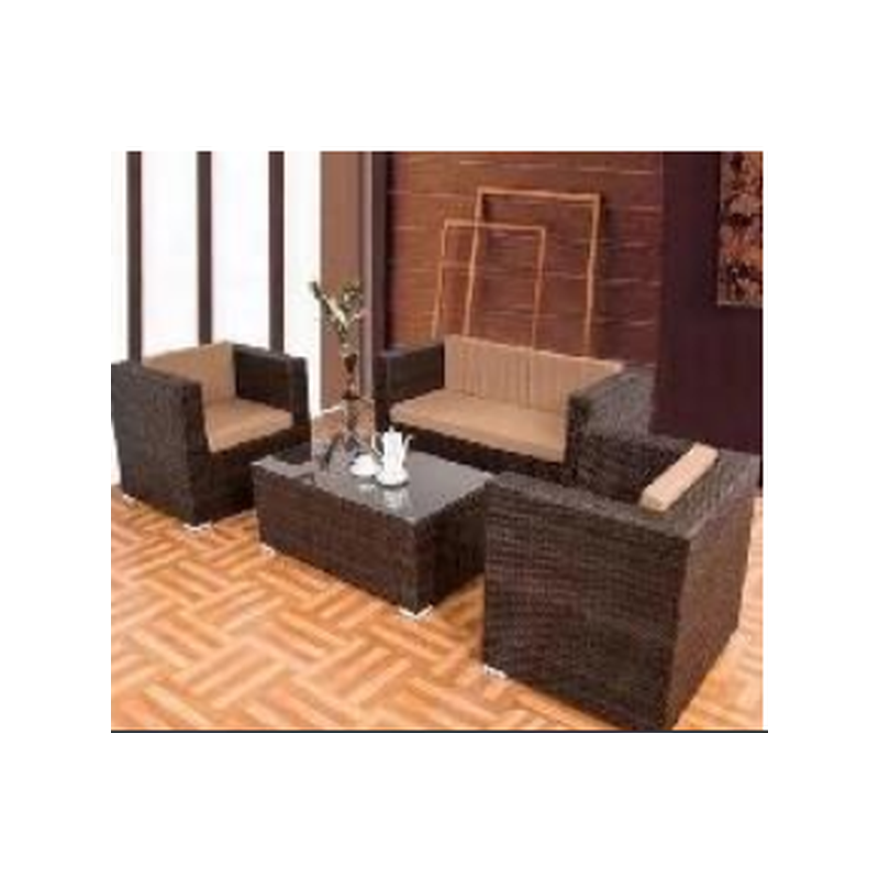 Table + 2 petits sofa + 1 grand sofa