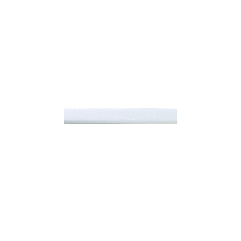 Tube de penderie ovale laqué blanc 2m