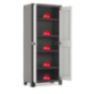 Armoire haute plastique 4 étagères 182x80x44cm