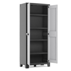 Armoire haute plastique 4 étagères 182x80x44cm