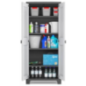 Armoire haute plastique 4 étagères 182x80x44cm