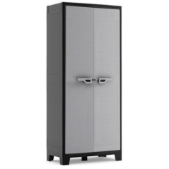 Armoire haute plastique 4 étagères 182x80x44cm