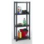 Etagère plastique 4 tablettes 30x60x143cm Kronos+