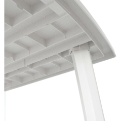 Table avec rallonge blanc 210x72x96cm