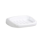 Porte savon mural oval plastique blanc