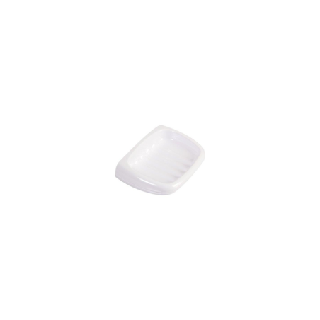Porte savon mural oval plastique blanc