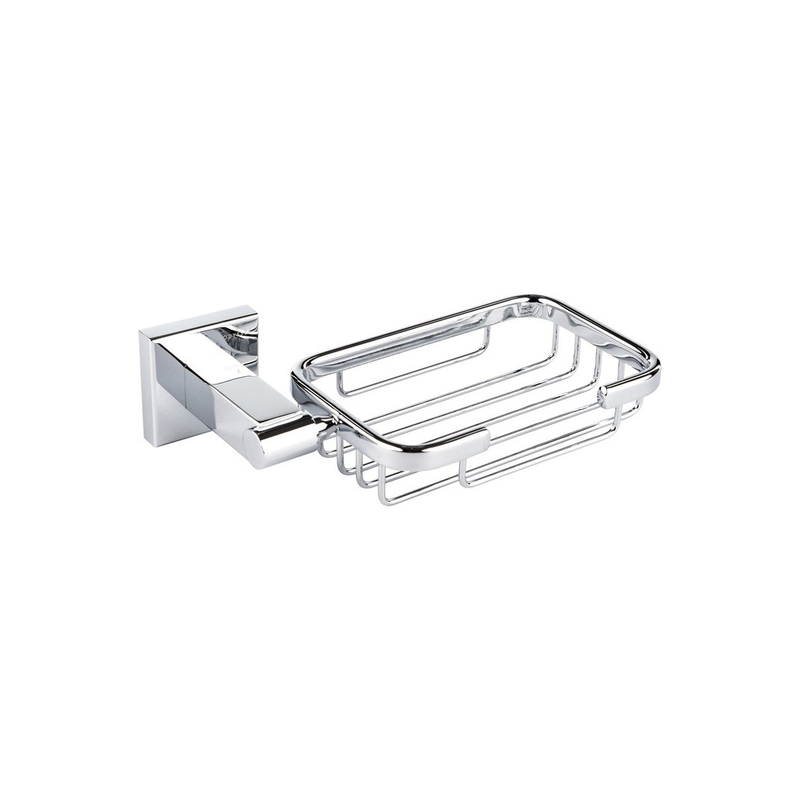 Porte savon mural rectangulaire chrome