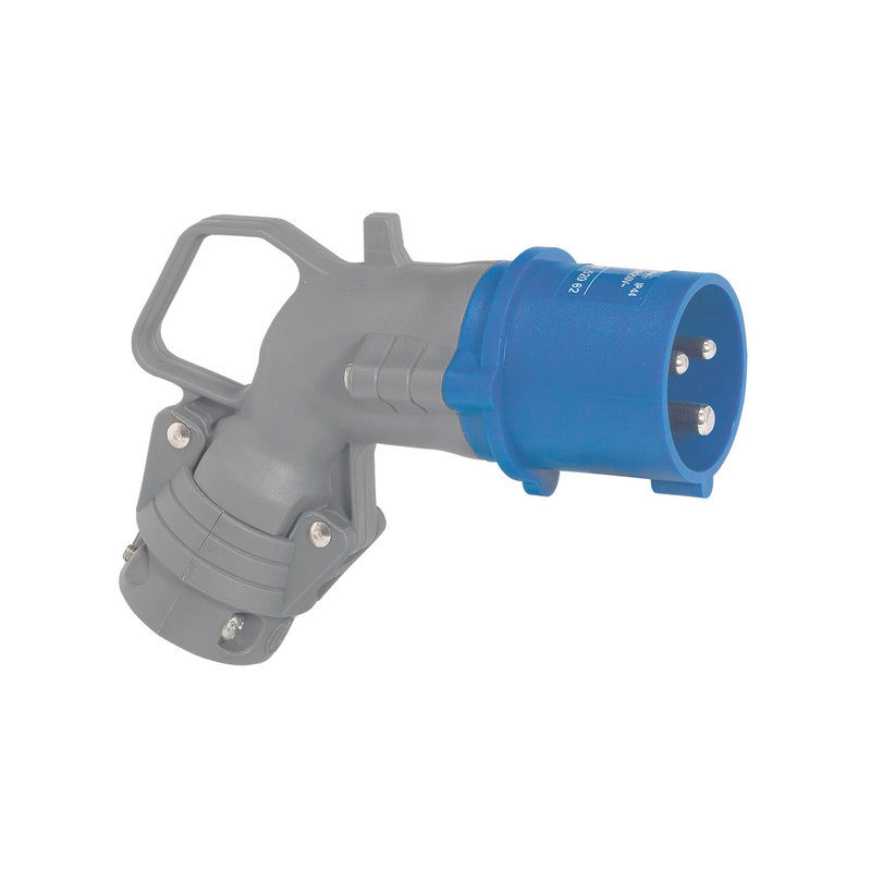 Fiche coudée Hypra IP44 2p+t 16A 200/250v