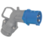 Fiche coudée Hypra IP44 2p+t 16A 200/250v