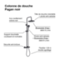 Colonne de douche avec robinetterie PAGAN