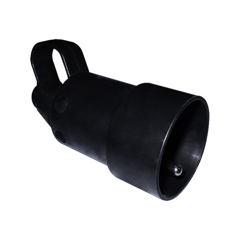 Fiche femelle plastique 10/16A 2p+t avec anneau noir