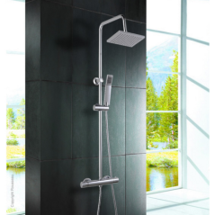 Colonne de douche nessy cuadrado avec robinetterie