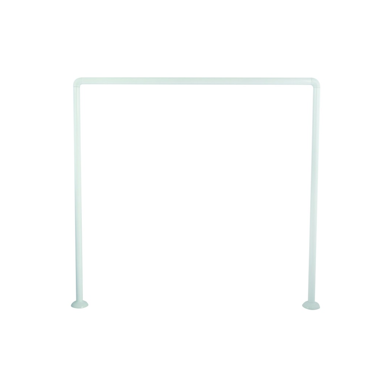 Tringle de douche angle modulable 80x80x80cm blanc