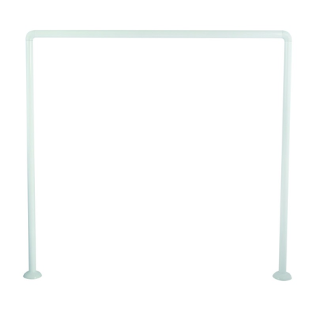 Tringle de douche angle modulable 80x80x80cm blanc