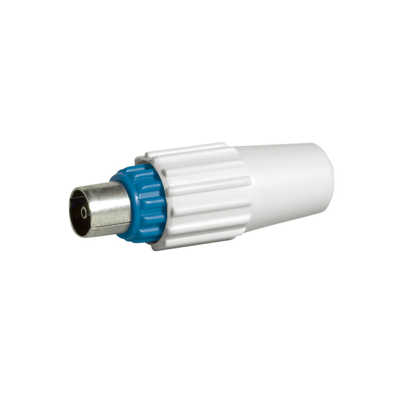 Fiche TV coaxiale normalisée mâle D.9.5mm