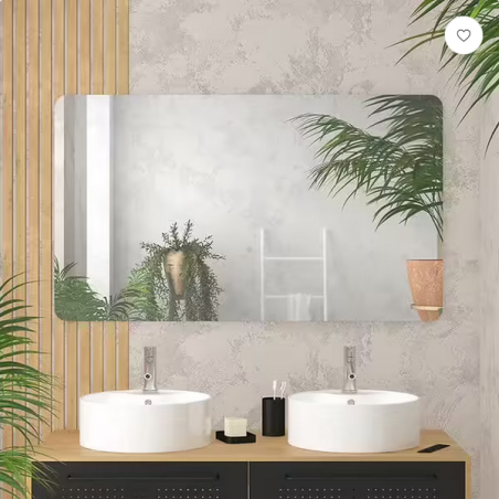 Miroir de salle de bain rectangulaire 70x120cm