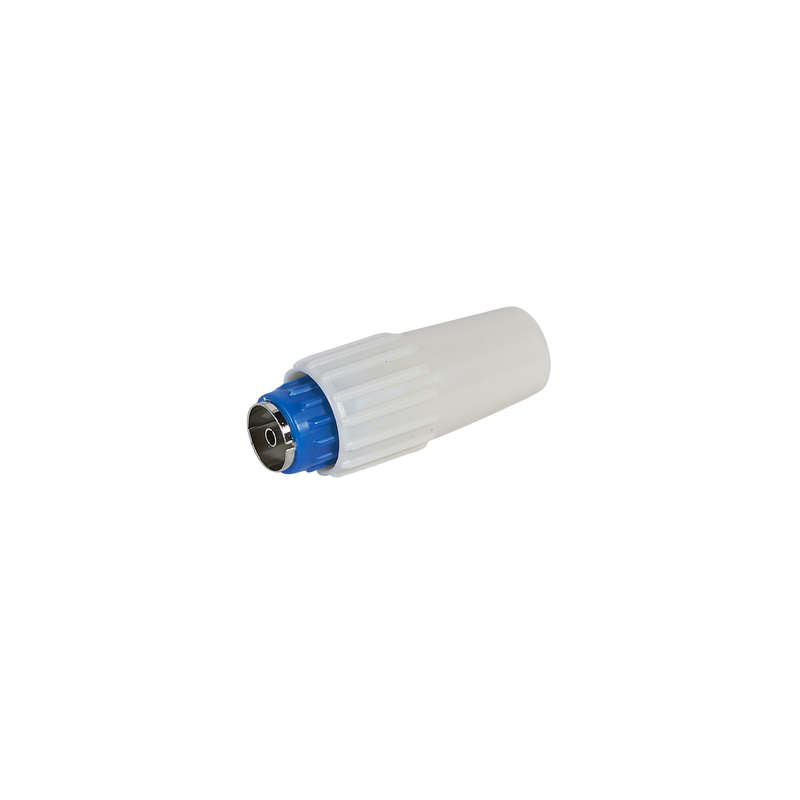 Fiche TV coaxiale normalisée femelle D.9.52mm
