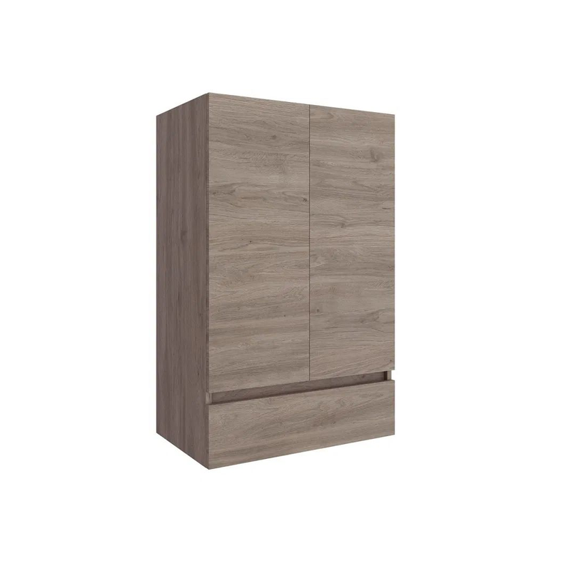 Module 2 portes 1 tiroir chêne africain 48x94x24cm