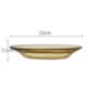 Assiette plate en verre 23x3.2cm