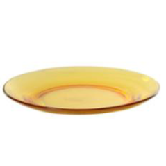 Assiette plate en verre 23.5x2cm