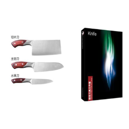 Couteau de cuisine x3