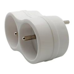 Biplite 2x16A 2p+t blanc
