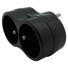 Biplite 2x16A 2p+t noir